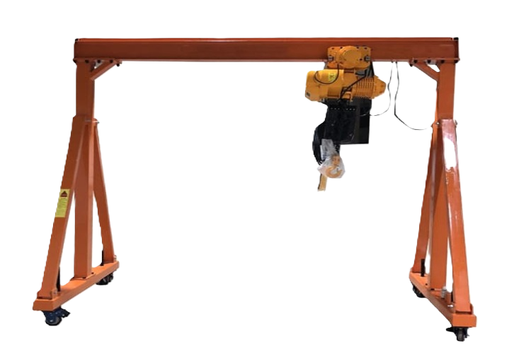 Portable gantry crane.